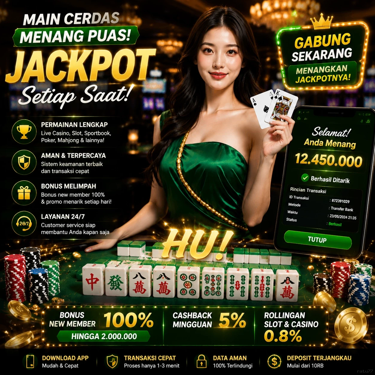 ratu77 Resmi - Unduh APK